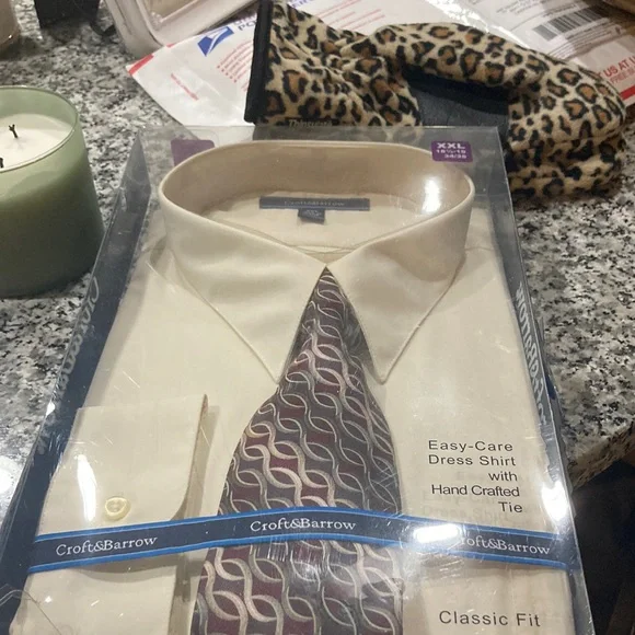 croft and barrow dress shirt and tie Men's Croft & Barrow Classic-Fit Dress Shirt & Tie Set